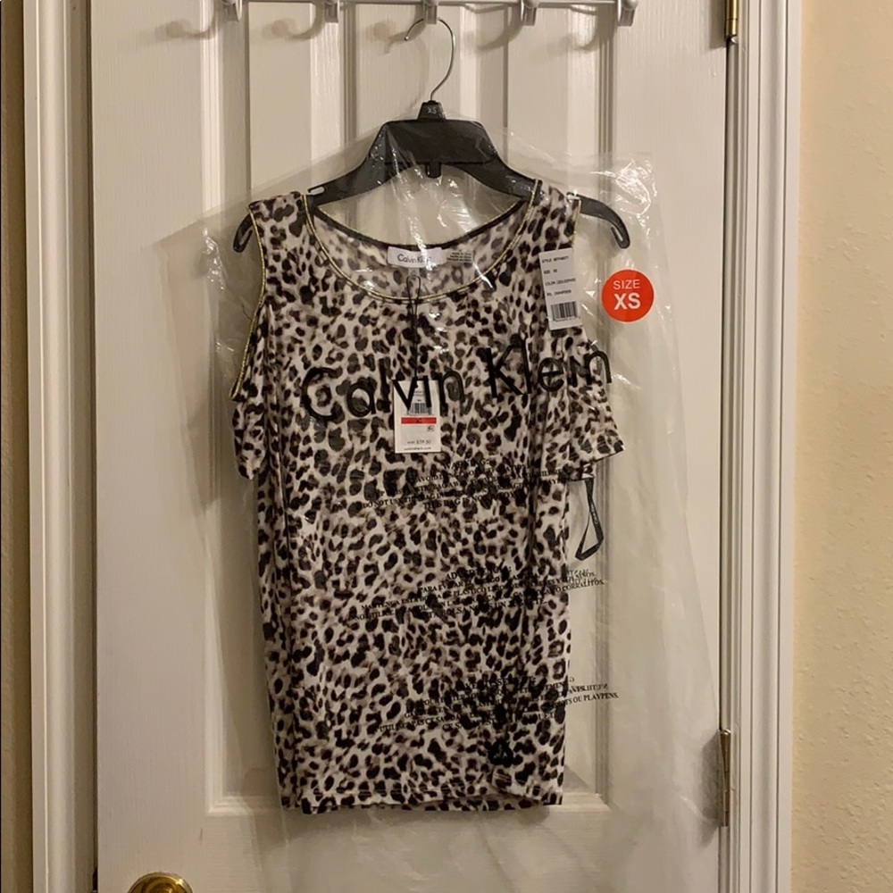 Calvin Klein Leopard Blouse